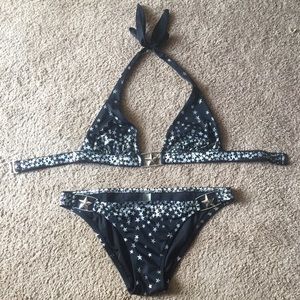 Black and Silver Starry Victoria’s Secret Bikini